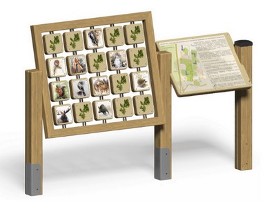 Информационный стенд с поворотными кубиками Многогранный информатор