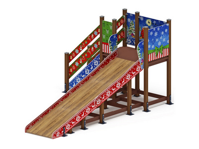 Горка Снежный вихрь Новогодний h=1500