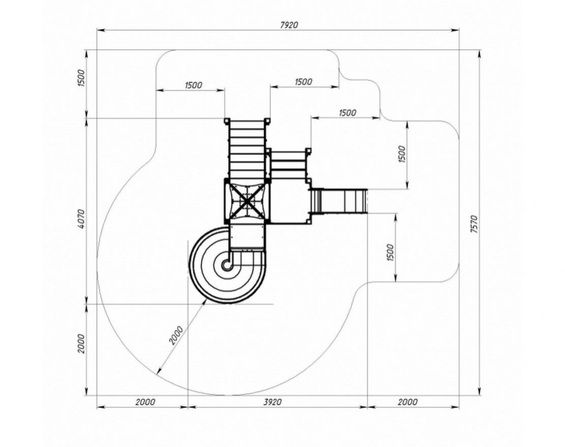 Детская игровая площадка Покорение галактики-3 - вид 4